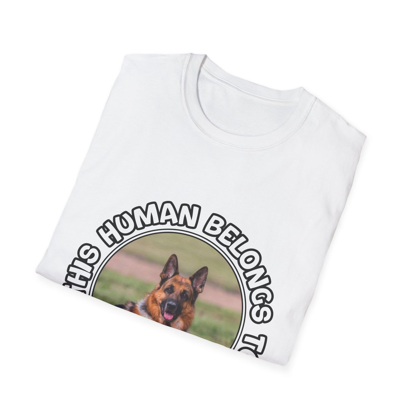 Personalized Graphic Tee – This Human Belongs To – photo 15