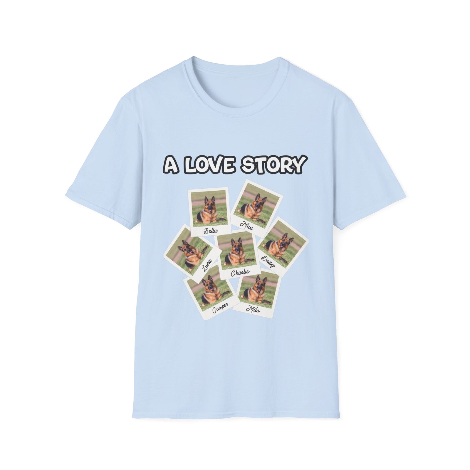 Personalized T Shirt – A Love Story Polaroids