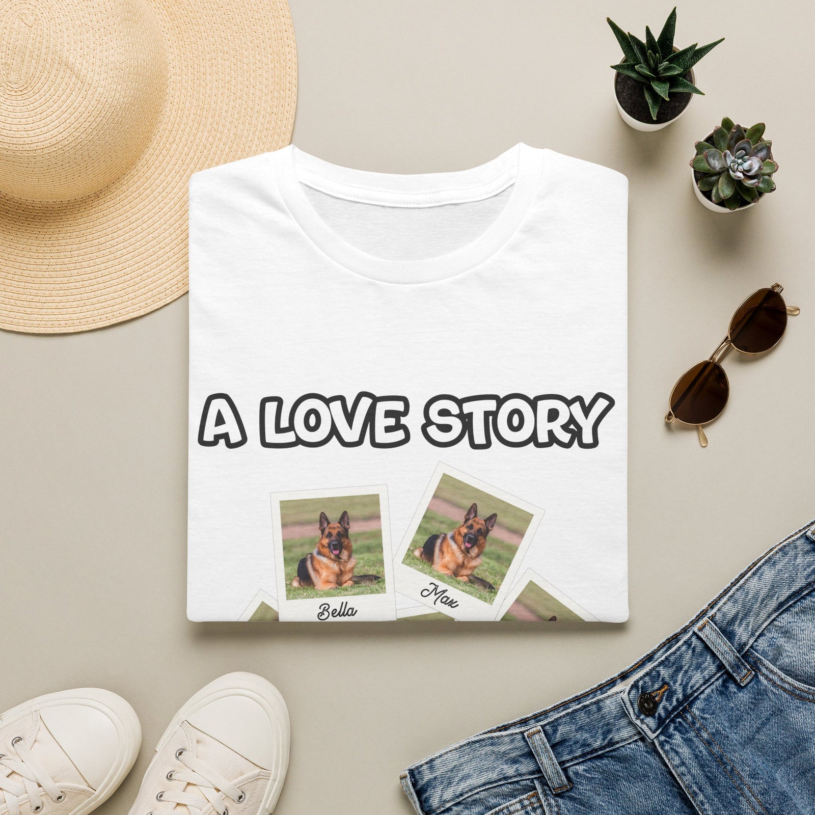 Personalized T Shirt – A Love Story Polaroids – photo 14