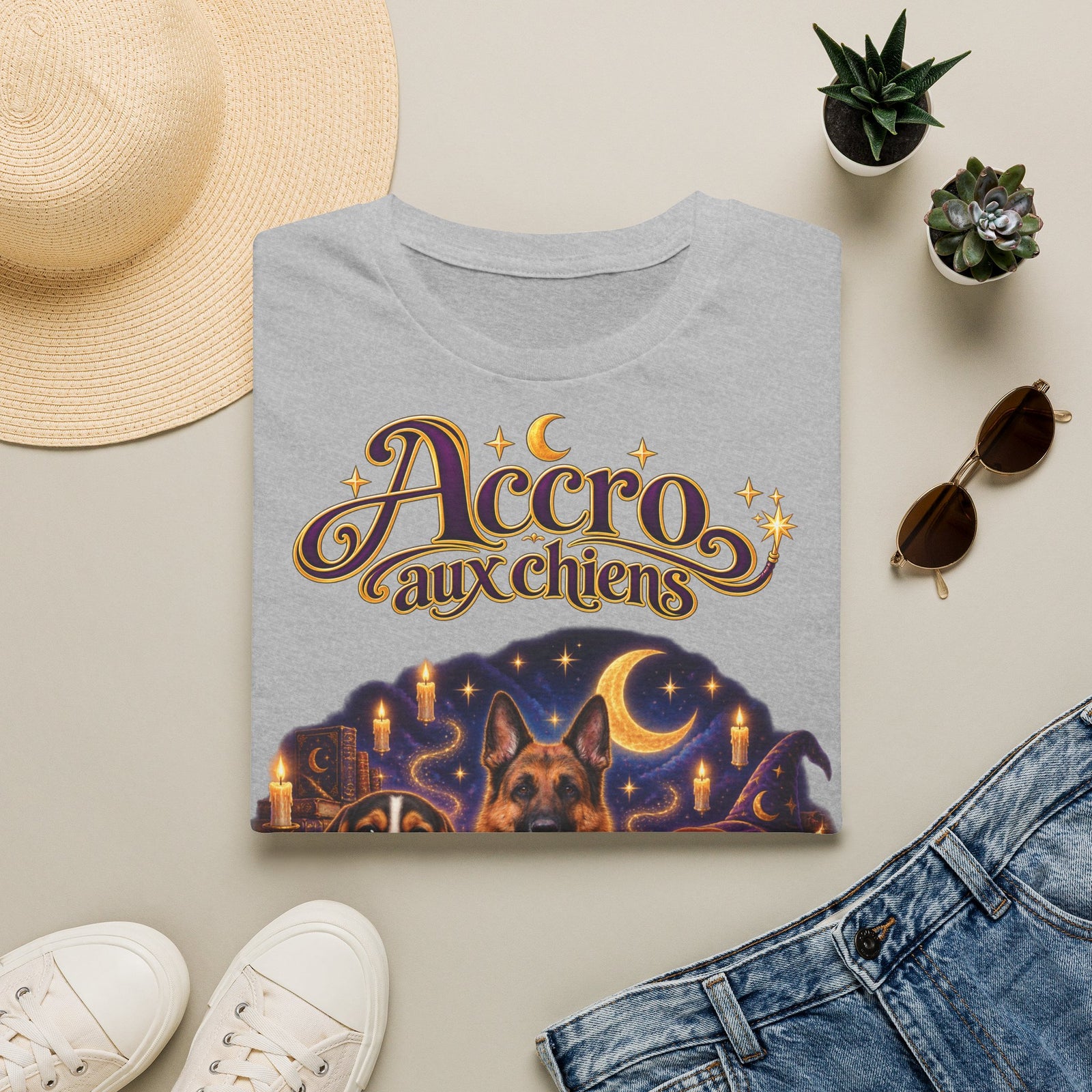 T-shirt perso personnalisé – Accro aux chiens – photo 8