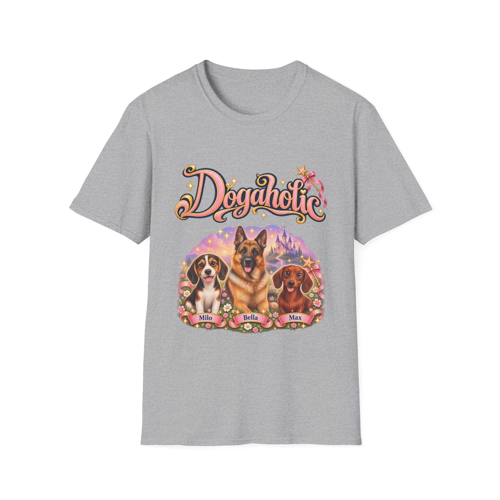 Personalized Graphic Tee – Dogaholic Fairy Tale – photo 10
