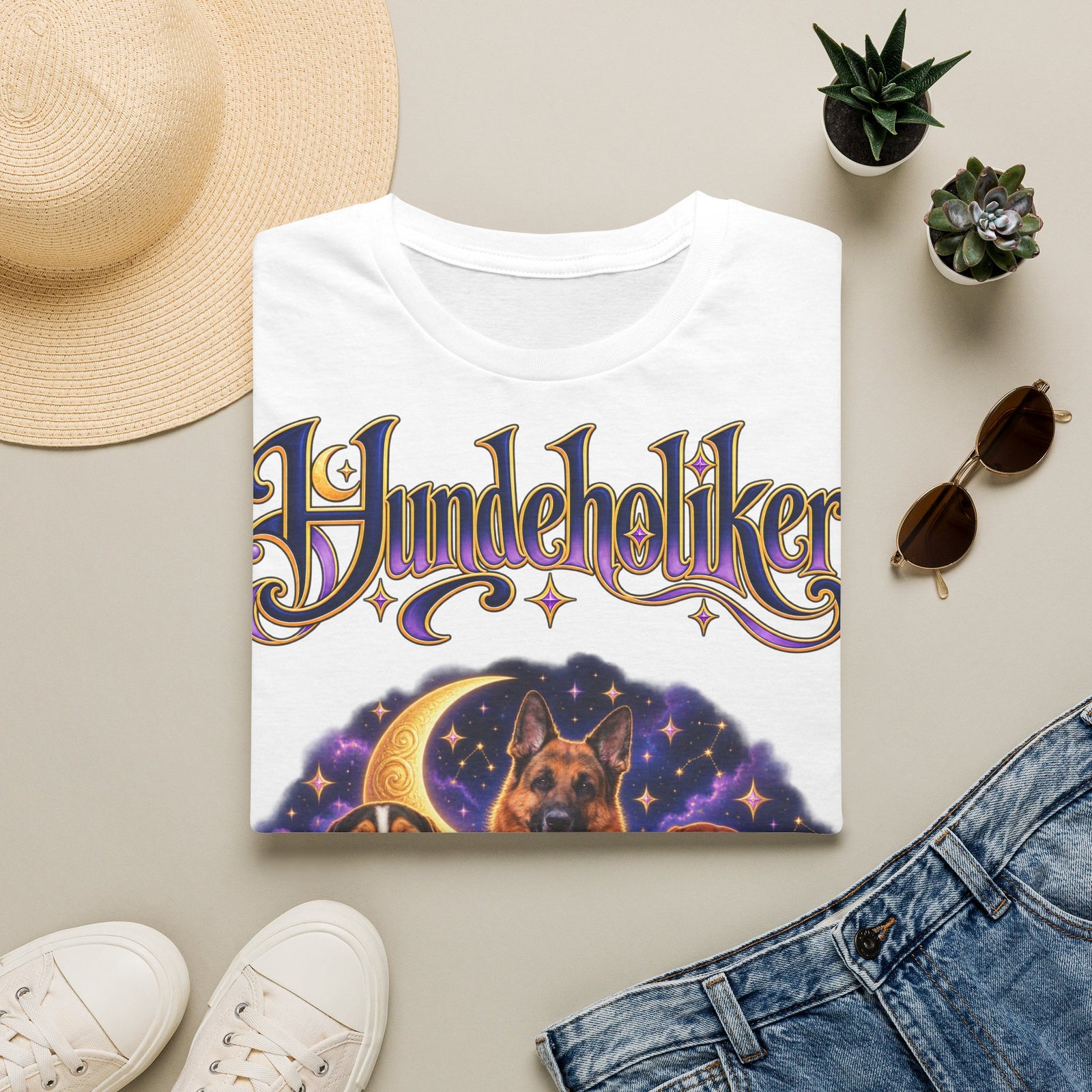 Personalisiertes T-Shirt mit Hunden – Hundeholiker Mondhimmel – Foto 11