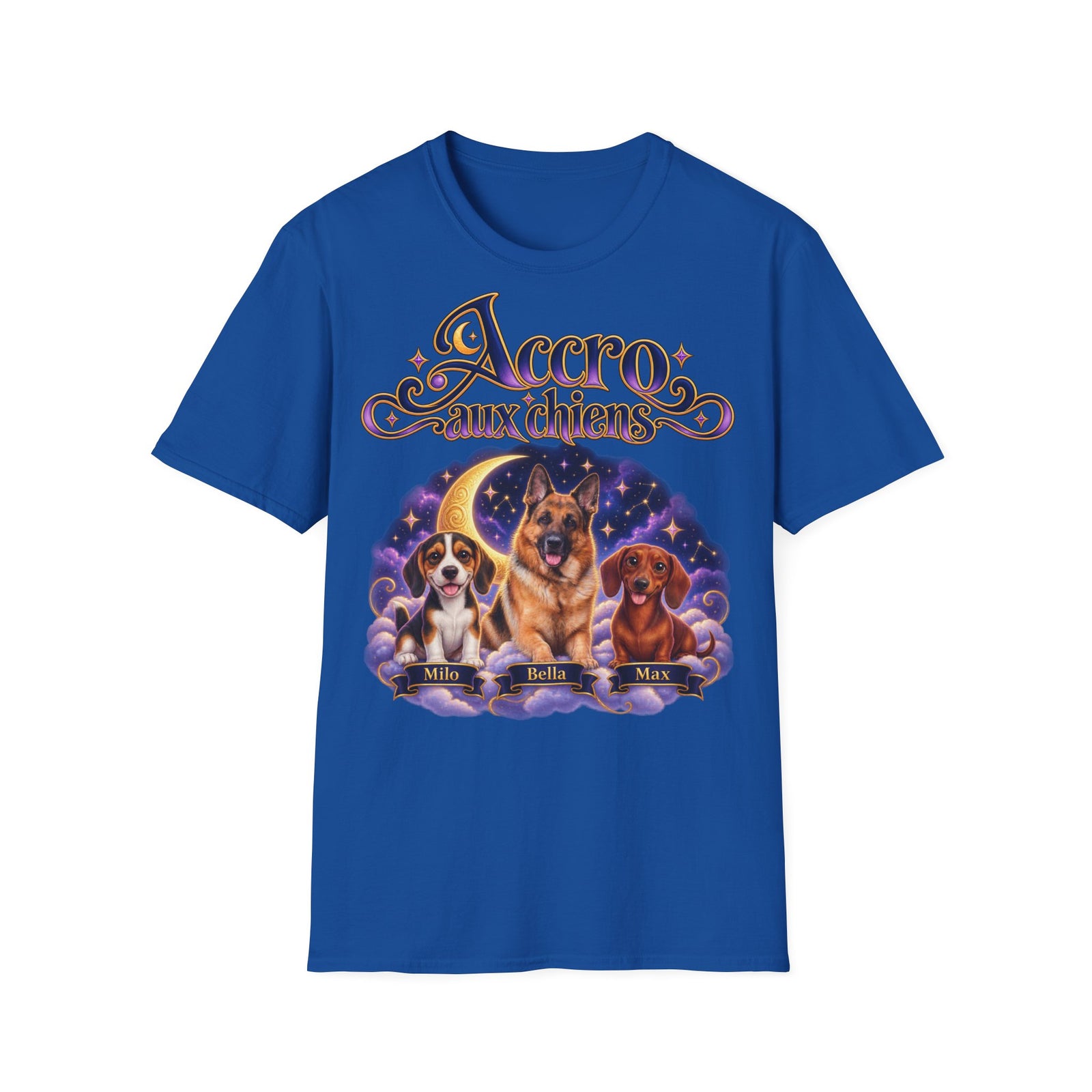 Tee shirt personnalisé – Accro aux chiens – photo 4