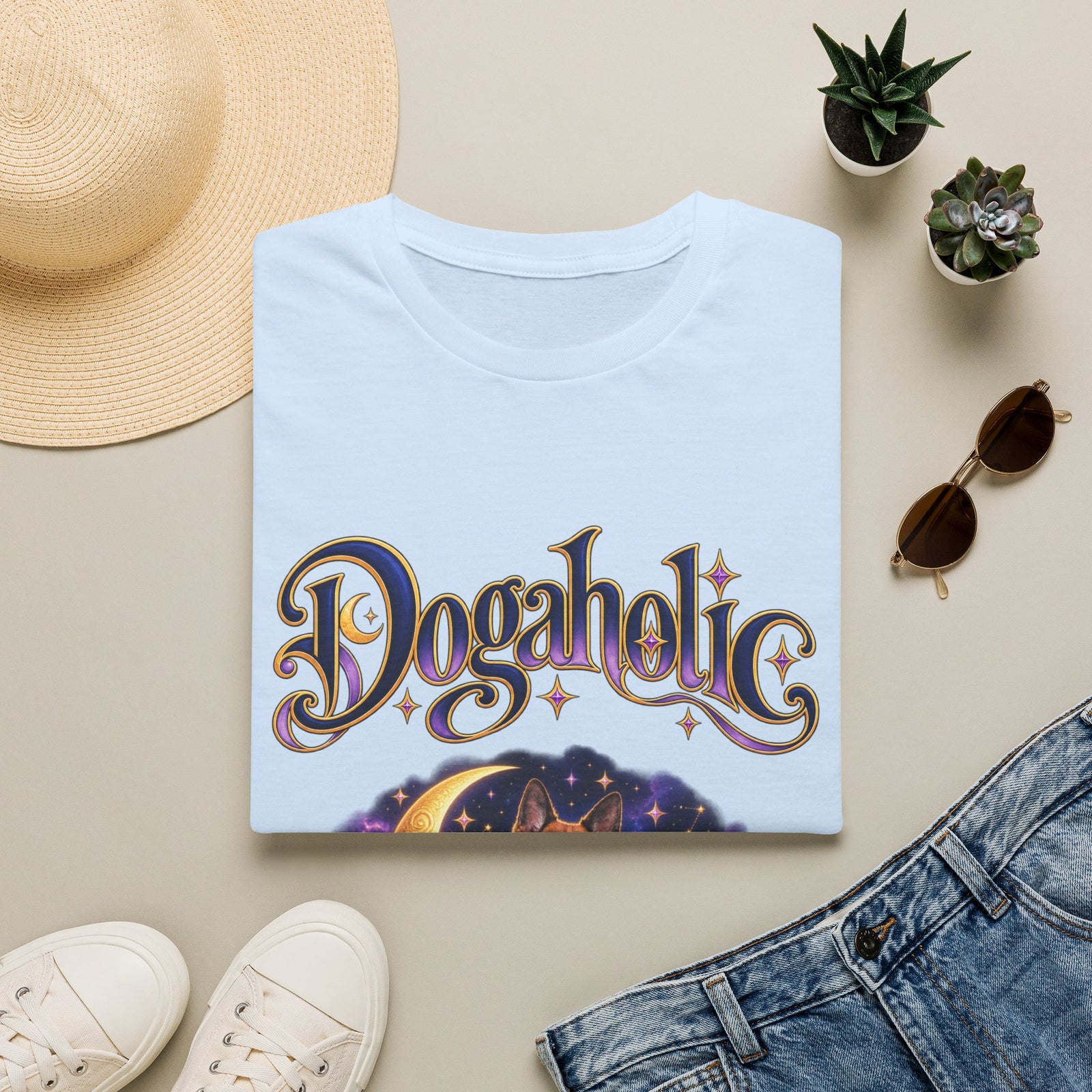 Personalized Graphic Tee – Dogaholic Celestial Dogs – photo 2