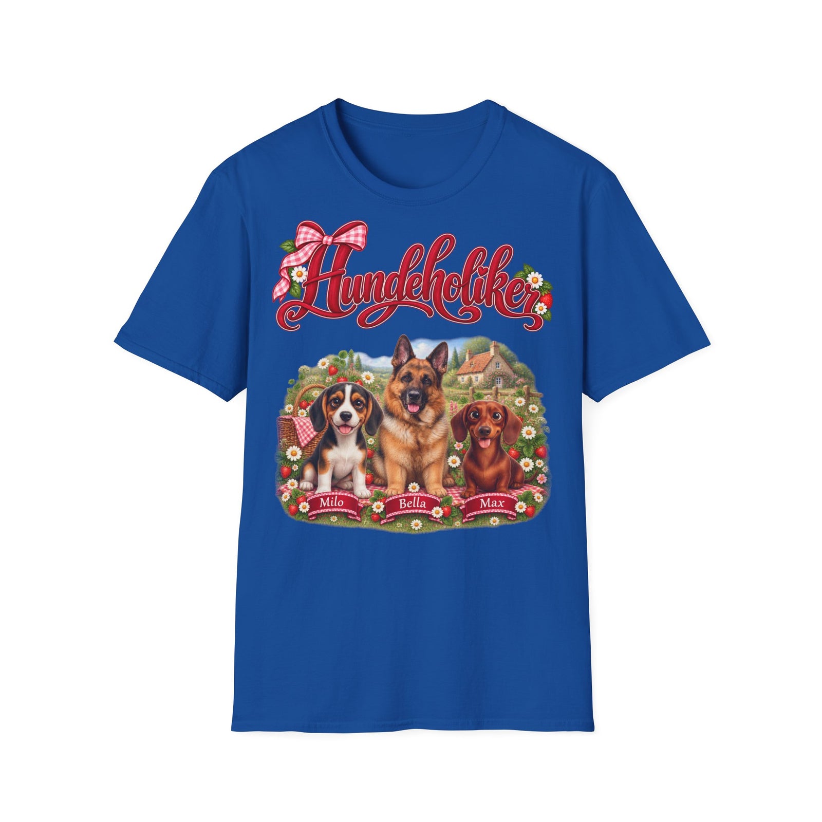 Personalisiertes T-Shirt mit Hunden – Hundeholiker Picknick – Foto 4