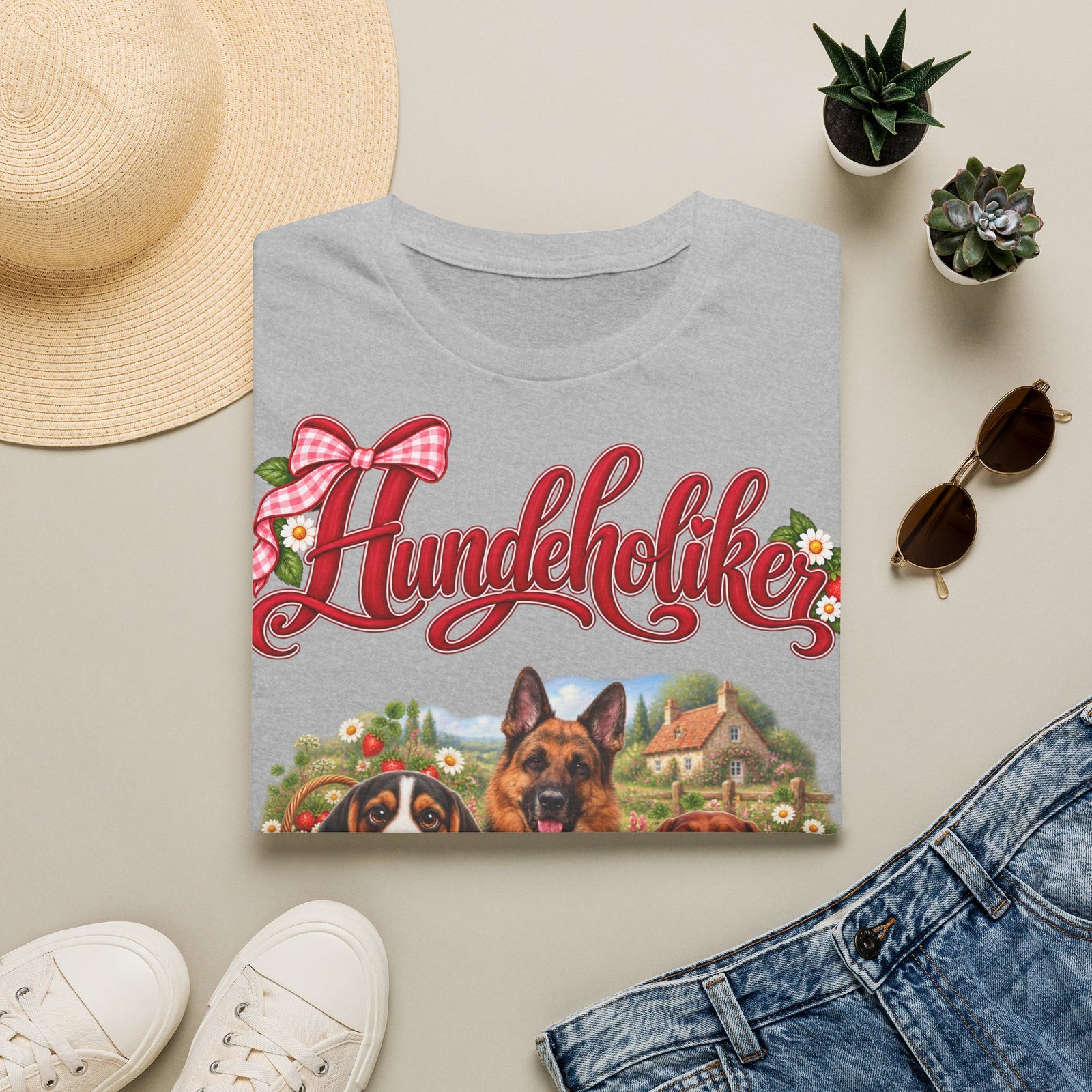 Personalisiertes T-Shirt mit Hunden – Hundeholiker Picknick – Foto 8