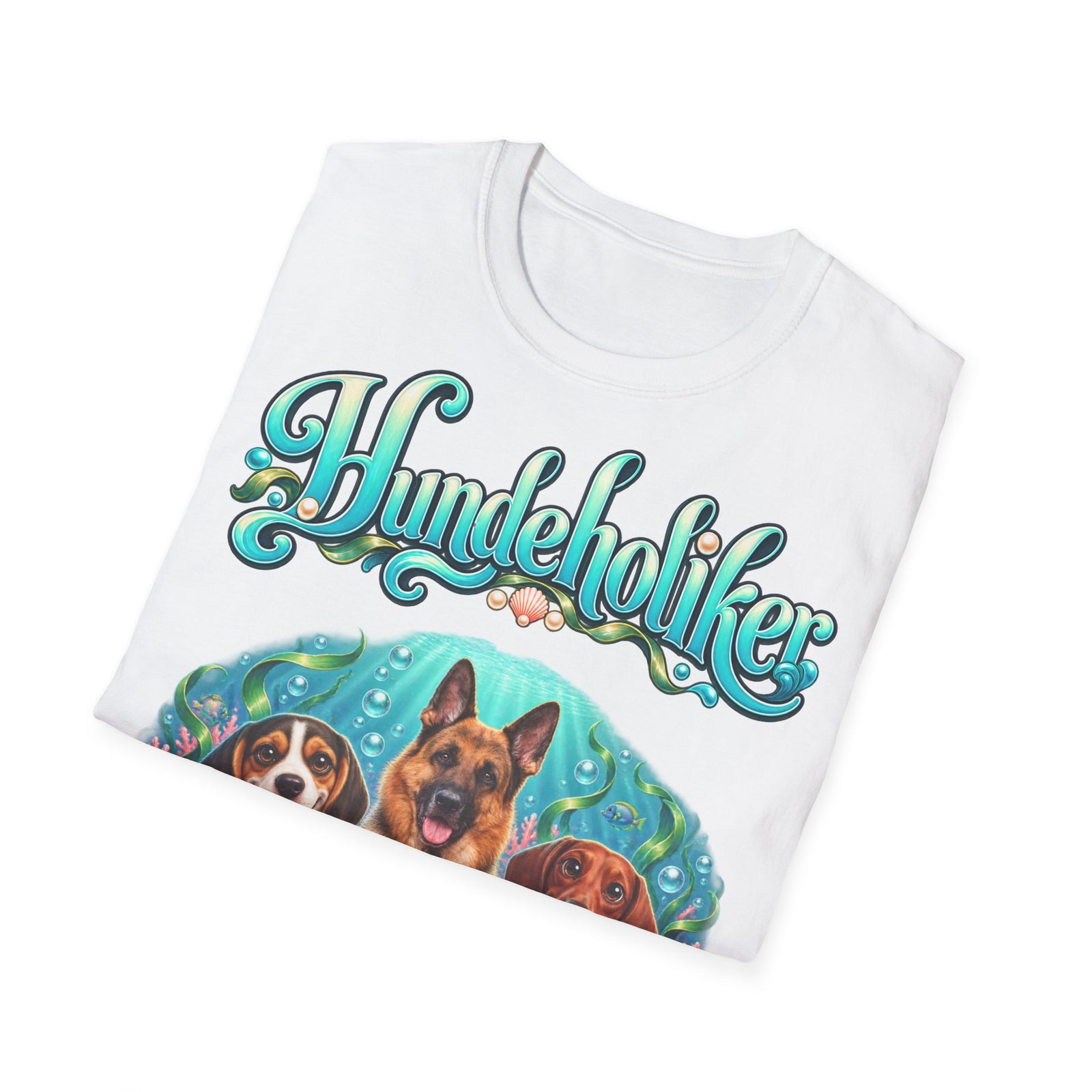 Personalisiertes T-Shirt mit Hunden – Hundeholiker Unterwasserwelt – Foto 12