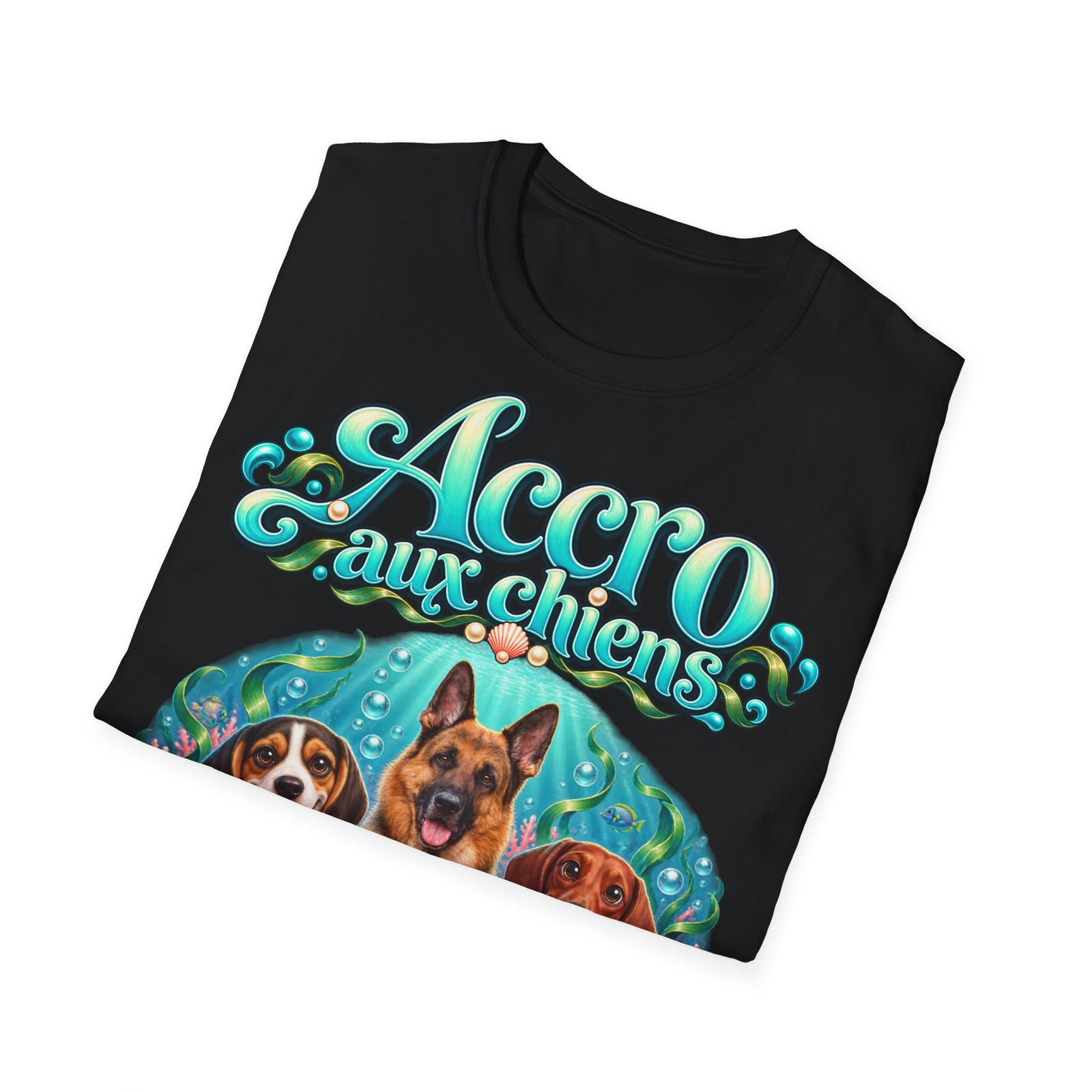 T-shirt perso personnalisé – Chiens dans l'océan – photo 15
