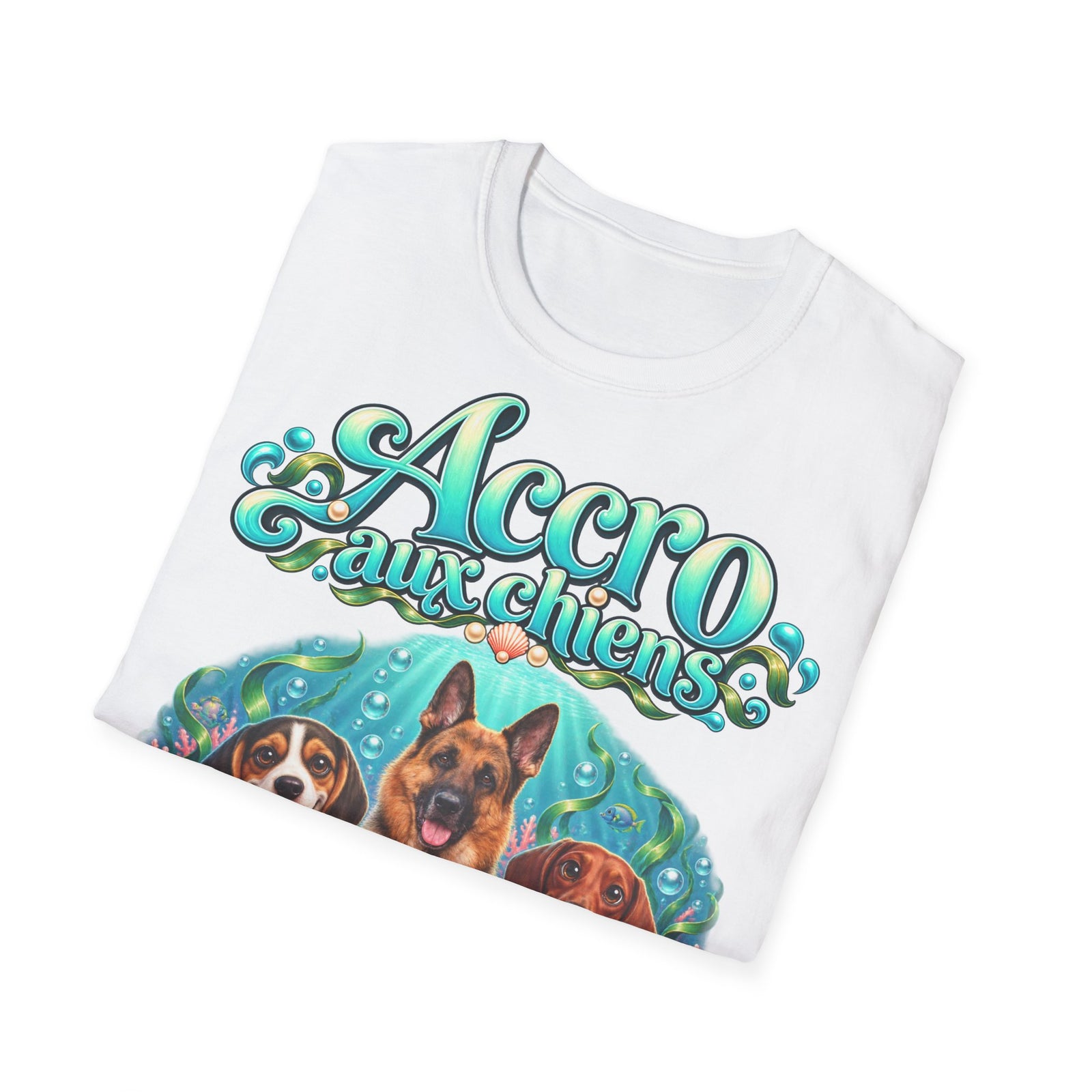 T-shirt perso personnalisé – Chiens dans l'océan – photo 12