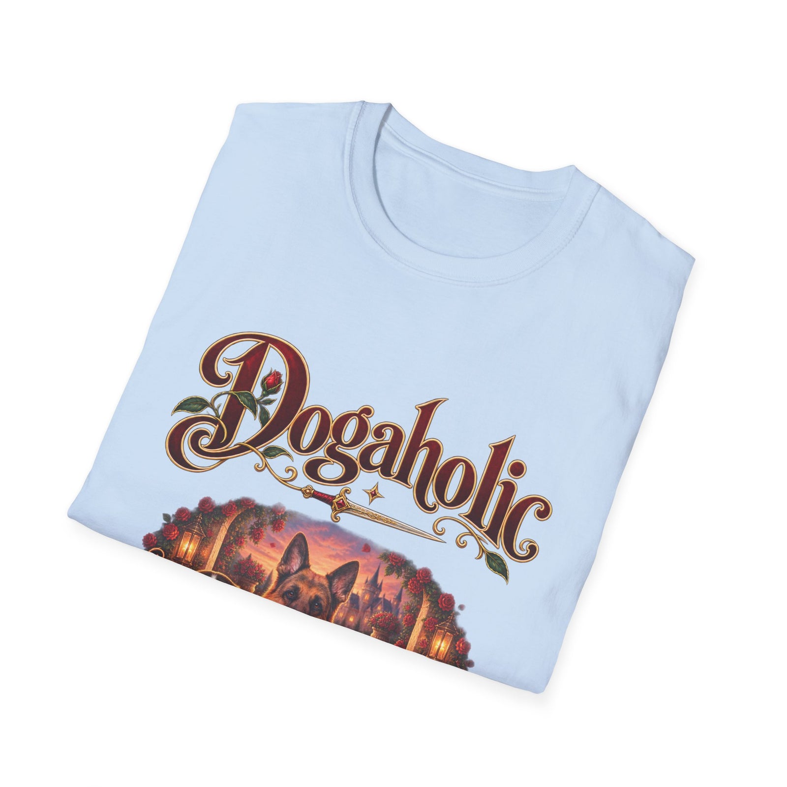 Personalized Graphic Tee – Dogaholic Rose Fantasy – photo 3