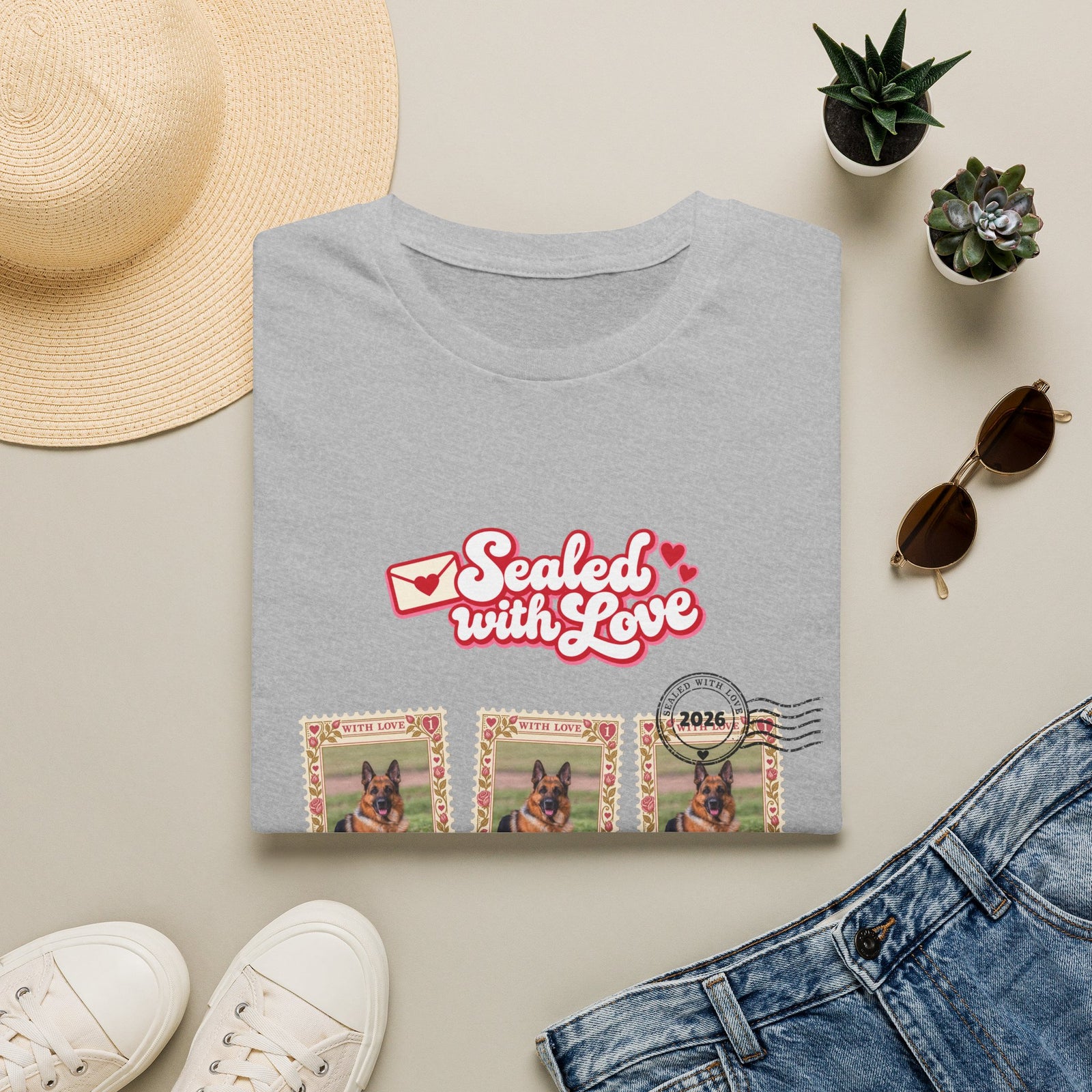 Personalized Graphic Tee – Sealed with Love Stamps – photo 11