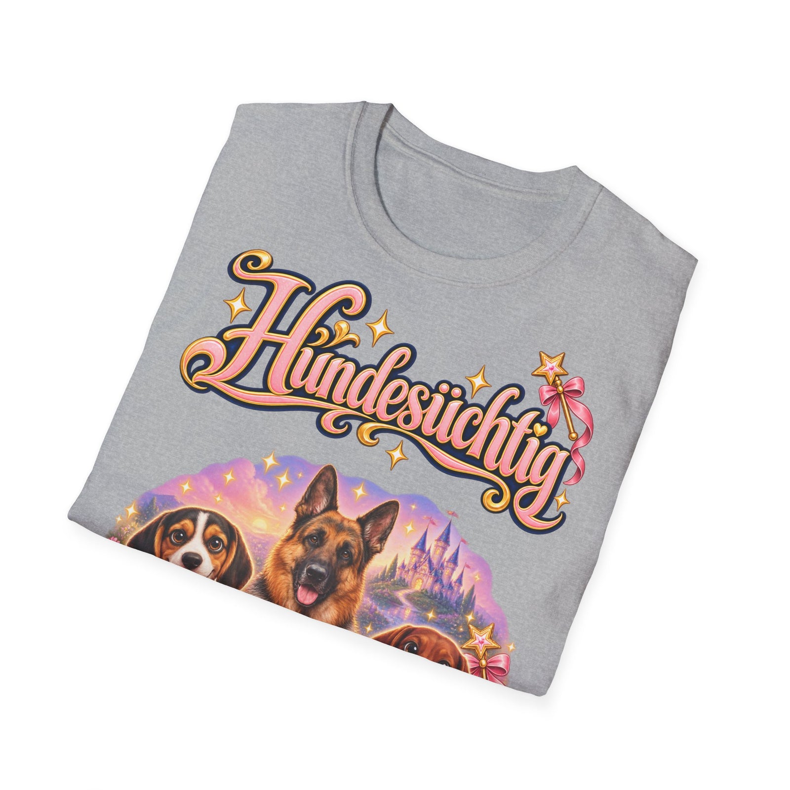 Personalisiertes T-Shirt mit Hunden – Hundesüchtig Märchenschloss – Foto 9