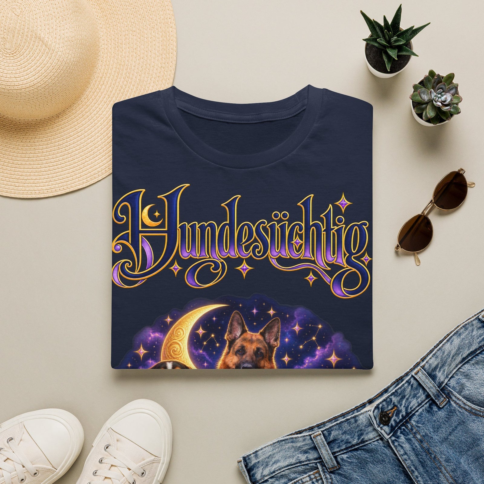 Personalisiertes T-Shirt mit Hunden – Hundesüchtig – Foto 2