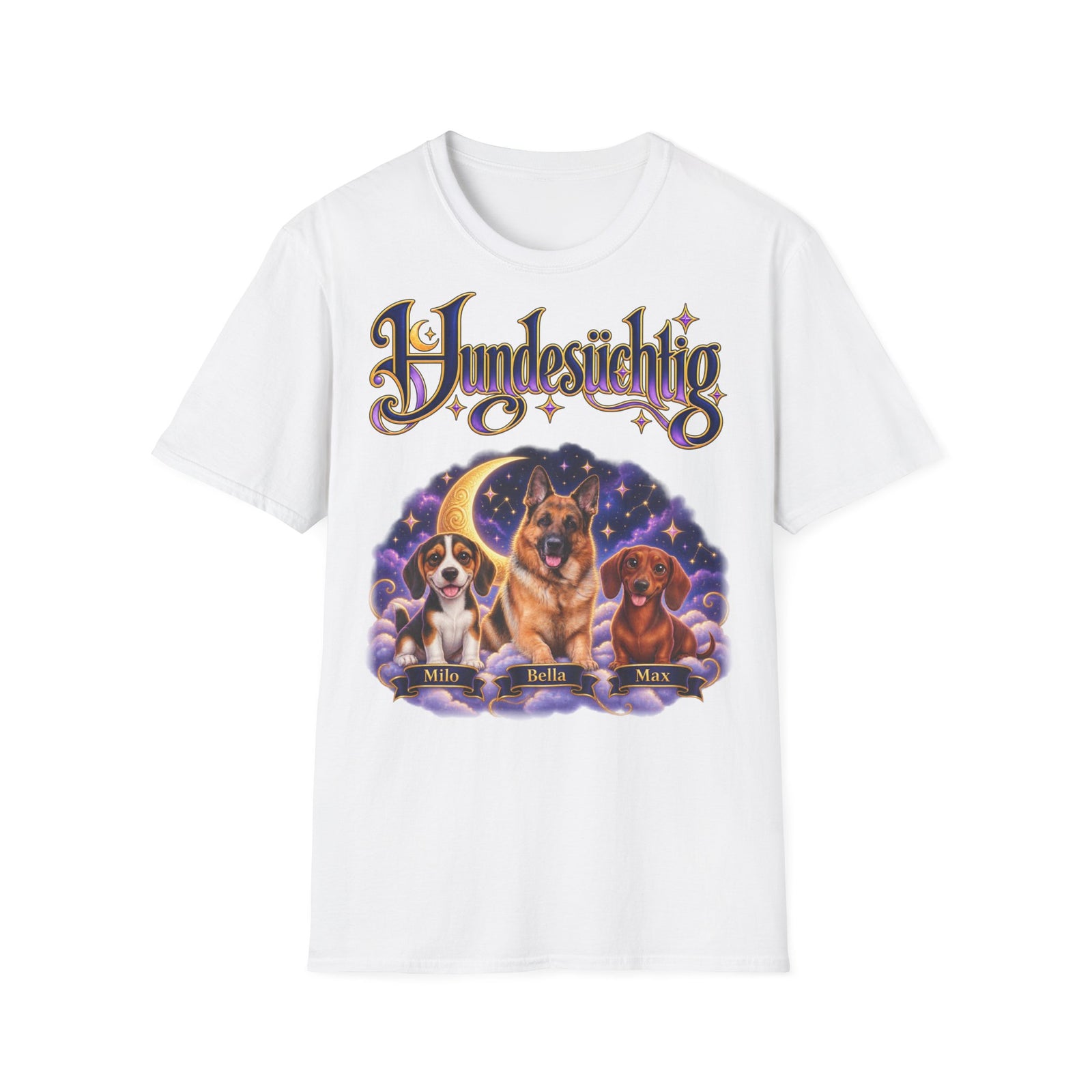 Personalisiertes T-Shirt mit Hunden – Hundesüchtig – Foto 10