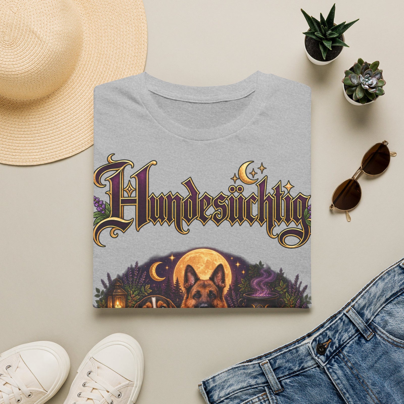 Personalisiertes T-Shirt – Hundesüchtig Hexenmotiv – Foto 8