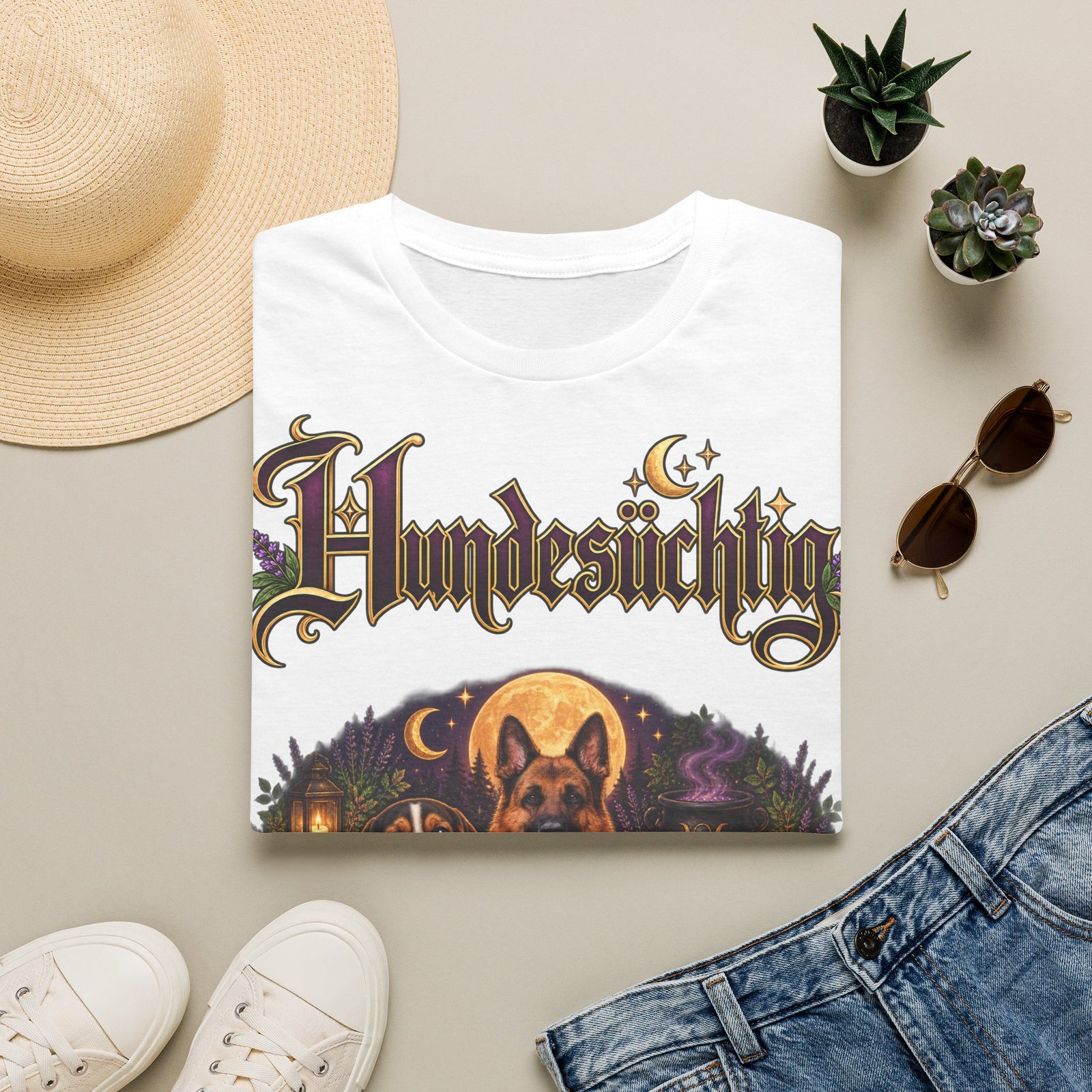 Personalisiertes T-Shirt – Hundesüchtig Hexenmotiv – Foto 11