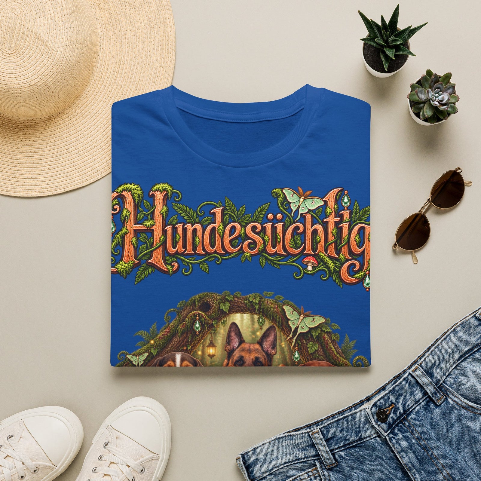 Personalisiertes T-Shirt mit Hunden – Hundesüchtig Zauberwald – Foto 5