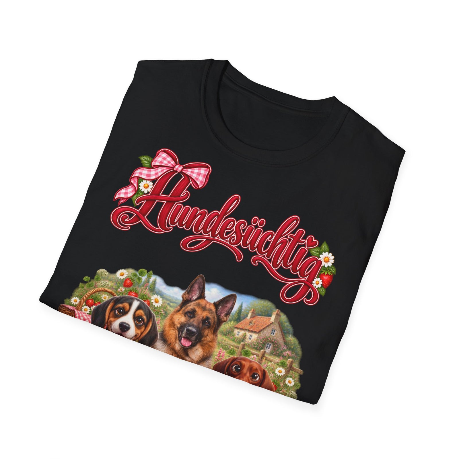 Personalisiertes T-Shirt – Hundesüchtig Erdbeer-Picknick – Foto 15