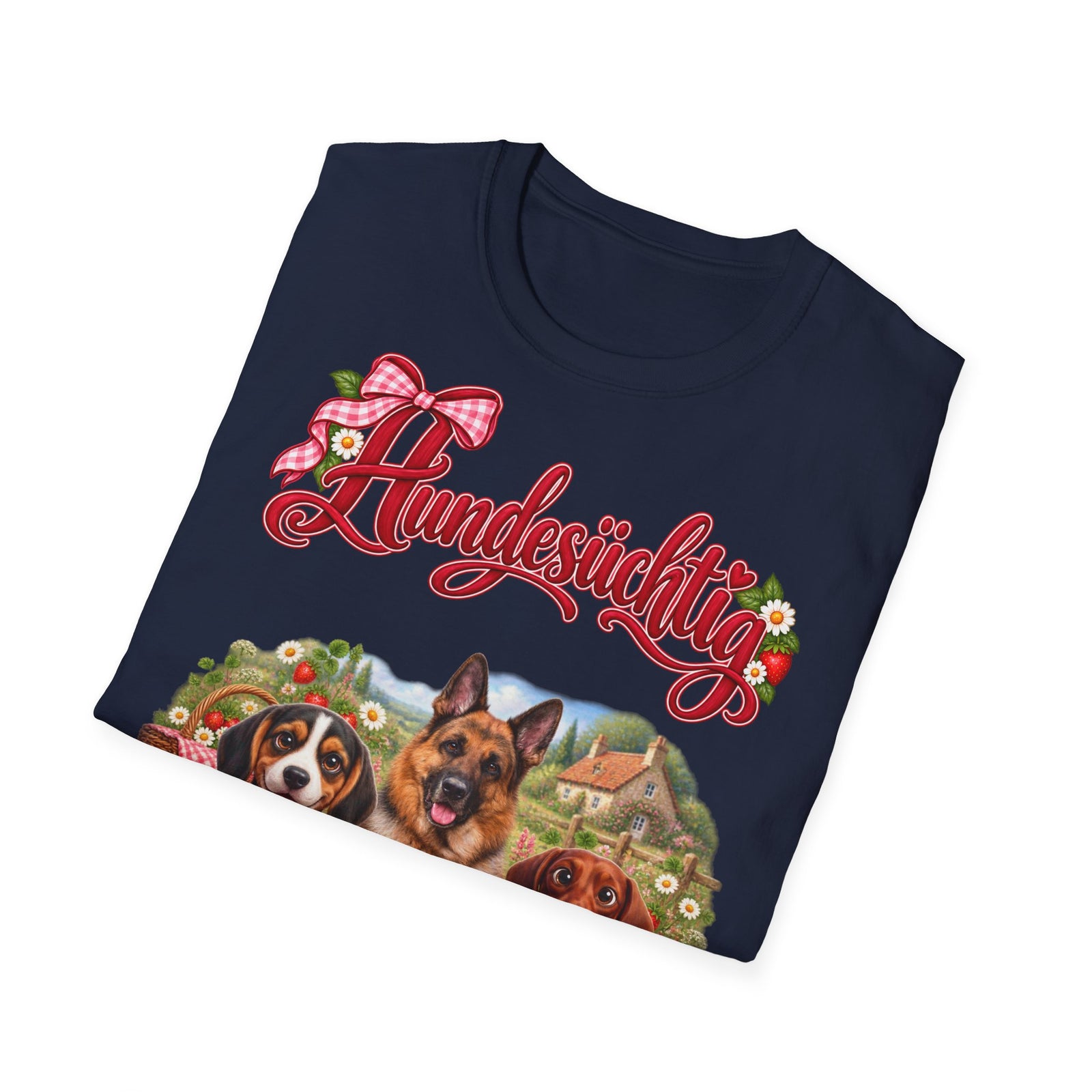 Personalisiertes T-Shirt – Hundesüchtig Erdbeer-Picknick – Foto 3