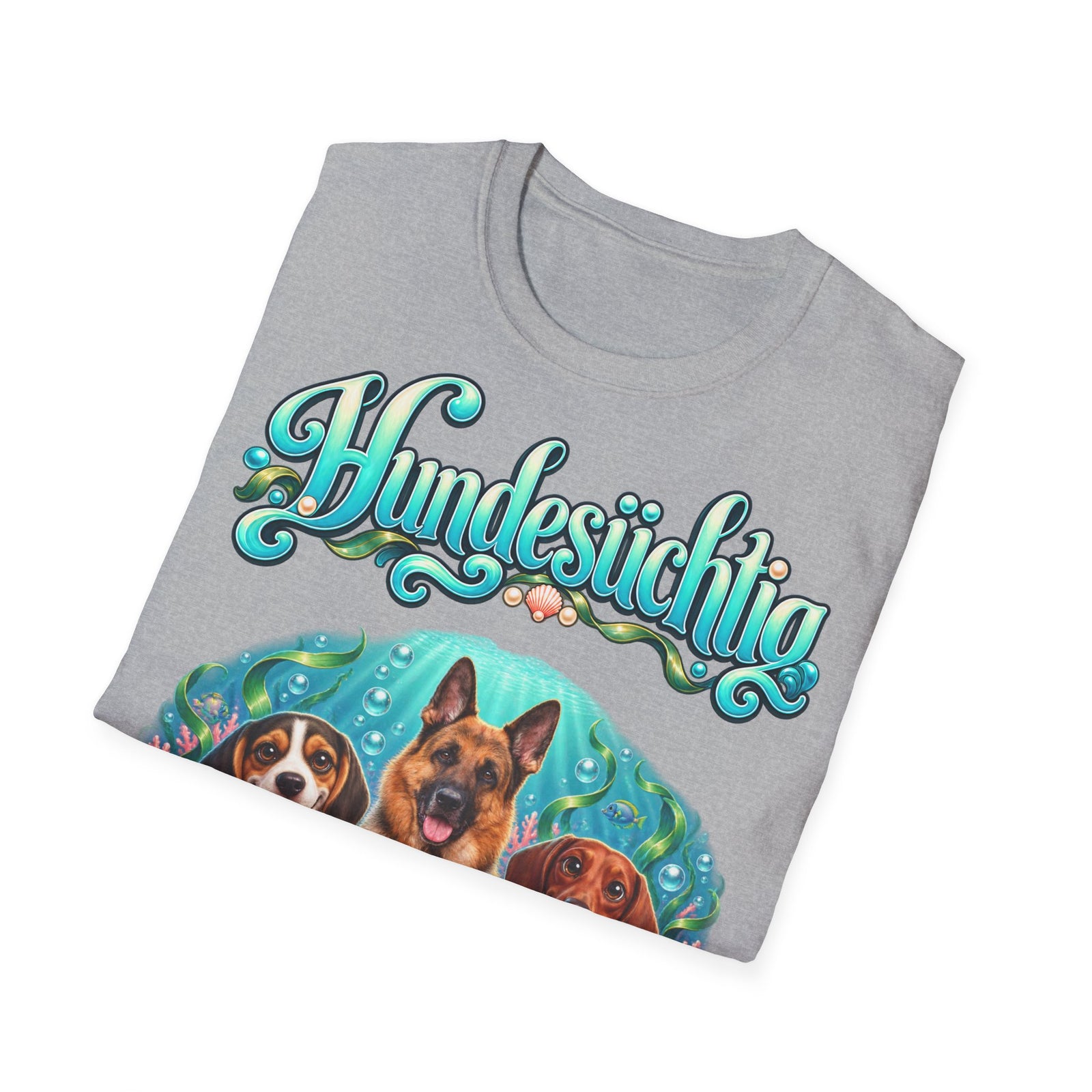 Personalisiertes T-Shirt mit Hunden – Hundesüchtig Unterwasser – Foto 9