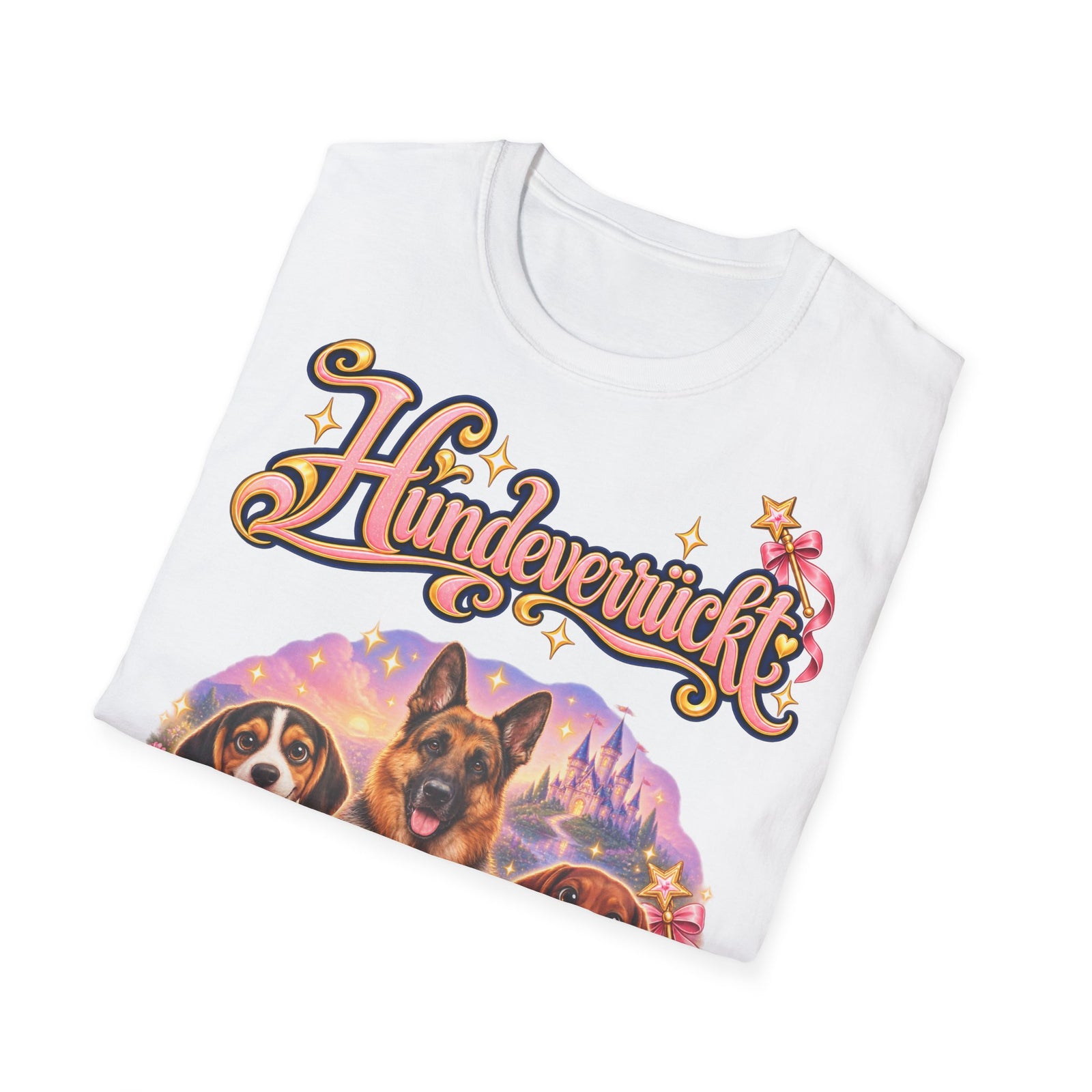 Personalisiertes T-Shirt mit Hunden – Hundeverrückt Märchenschloss – Foto 12