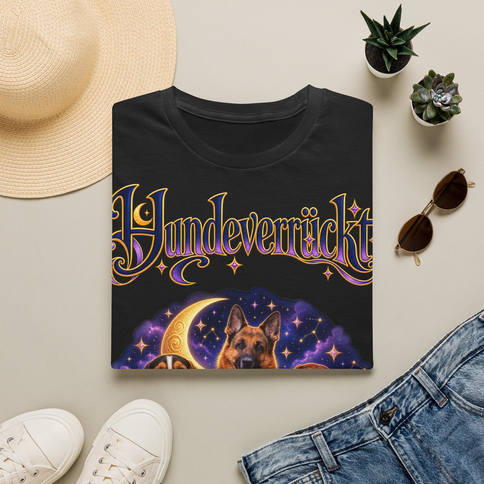 Personalisiertes T-Shirt – Hundeverrückt Sternenhimmel – Foto 14