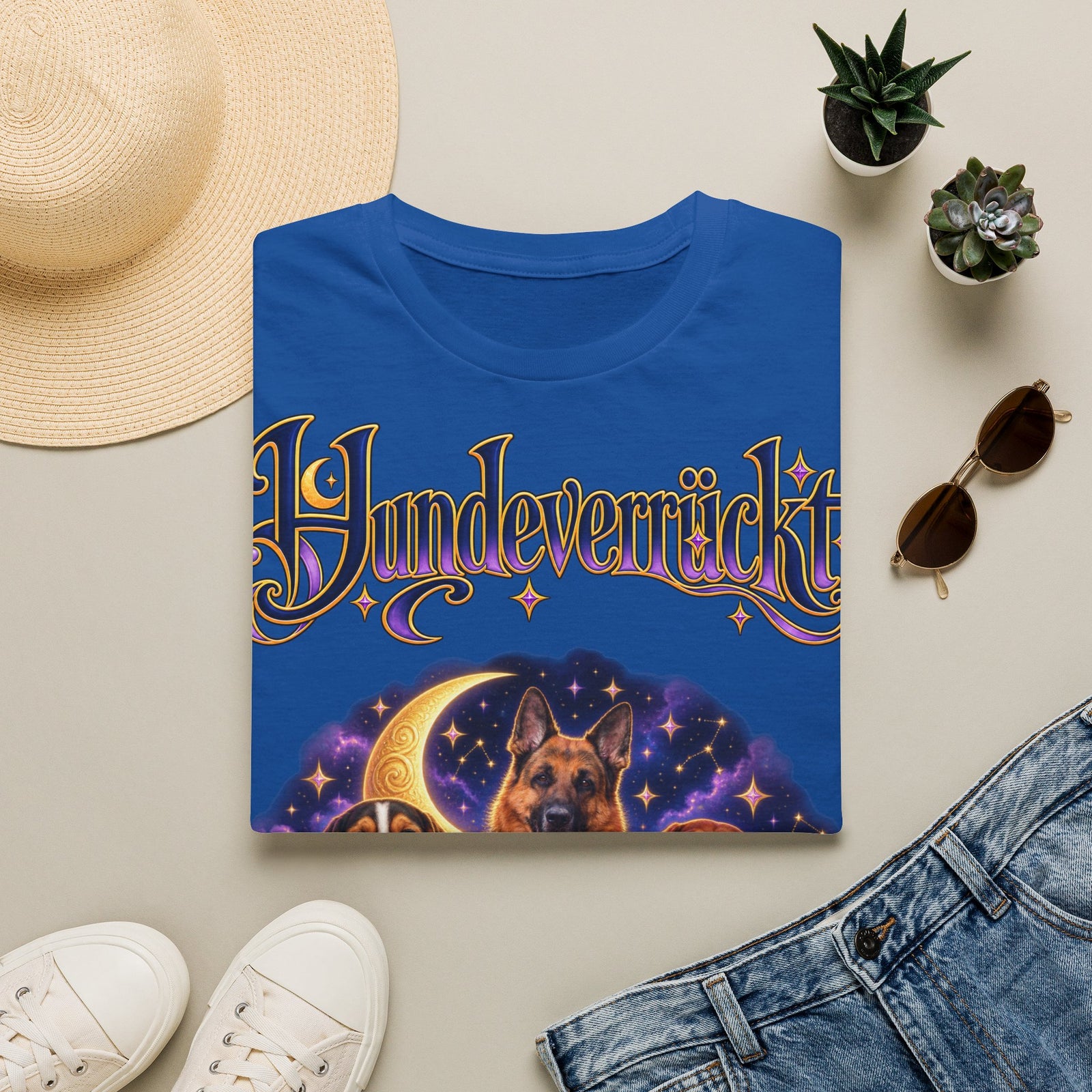 Personalisiertes T-Shirt – Hundeverrückt Sternenhimmel – Foto 5