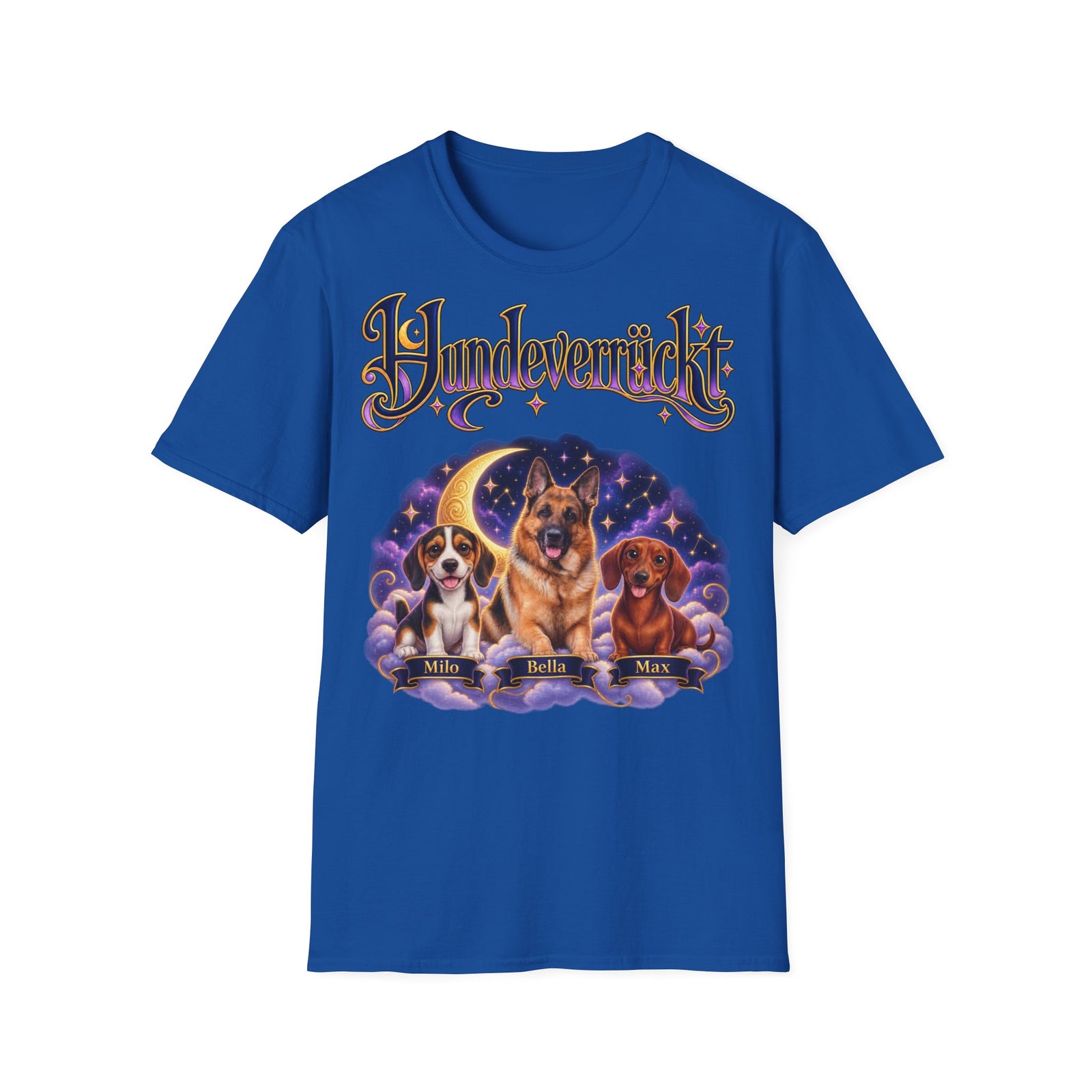 Personalisiertes T-Shirt – Hundeverrückt Sternenhimmel – Foto 4