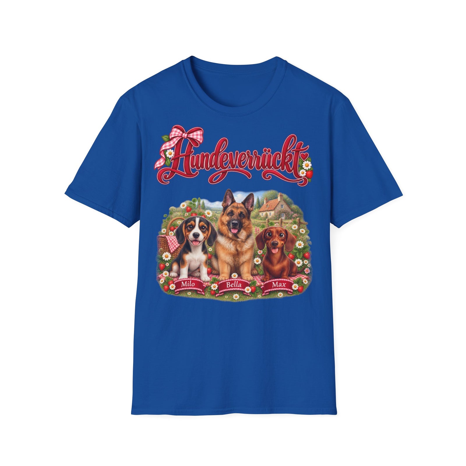 Personalisiertes T-Shirt mit Hunden – Hundeverrückt Picknick – Foto 4