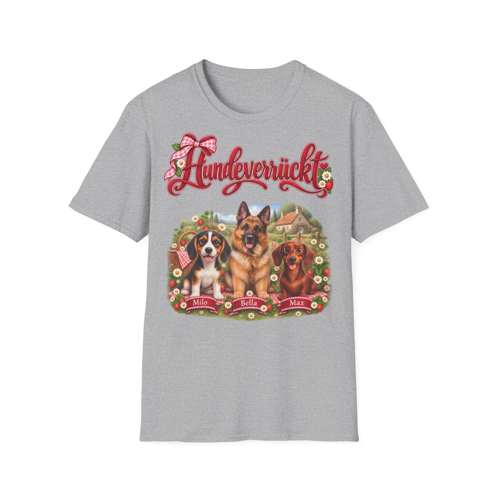 Personalisiertes T-Shirt mit Hunden – Hundeverrückt Picknick – Foto 7