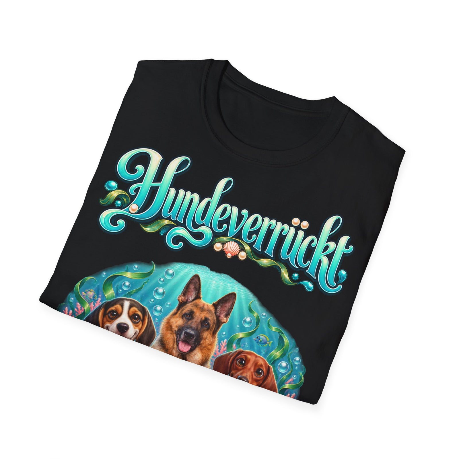 Personalisiertes T-Shirt mit Hunden – Hundeverrückt Unterwasserwelt – Foto 15