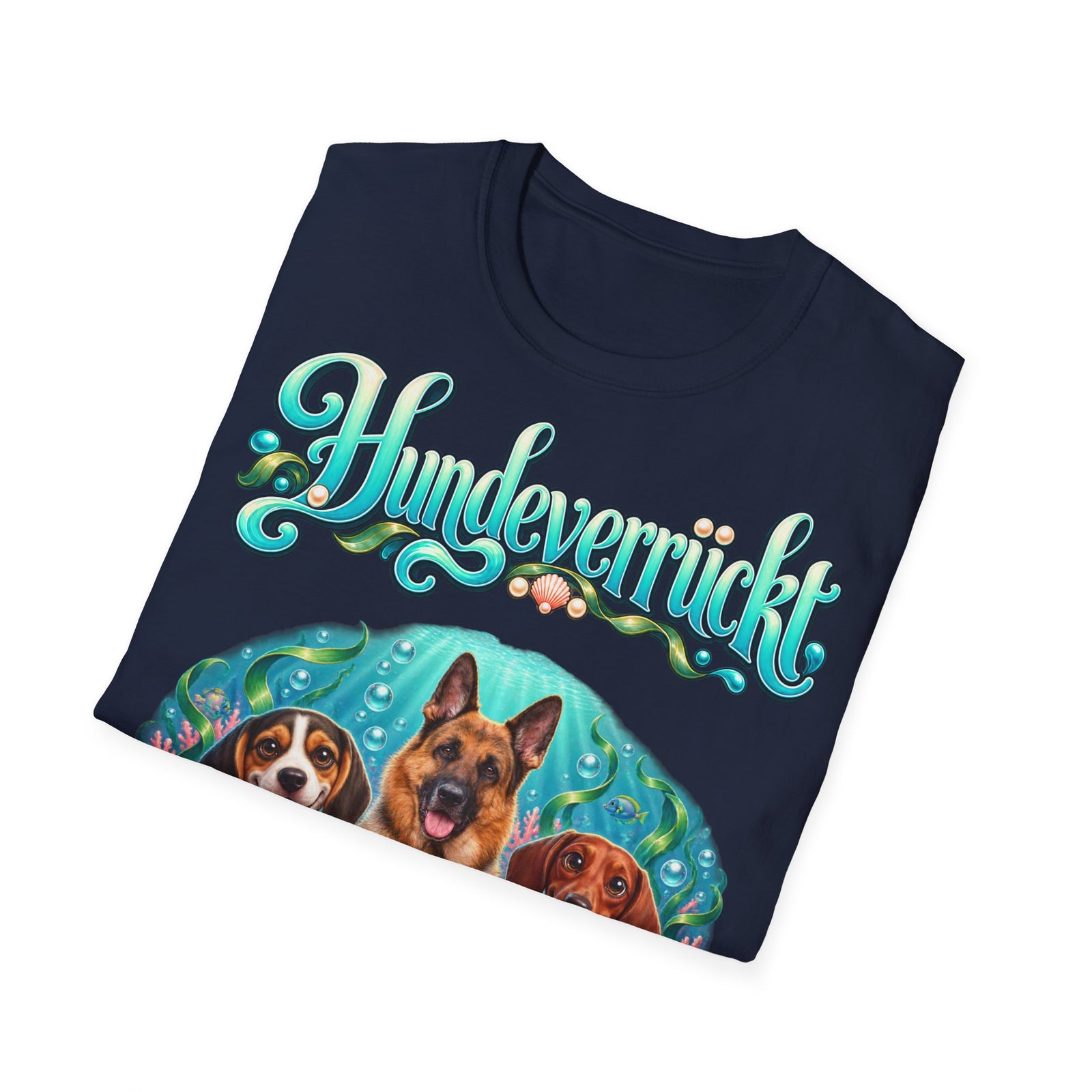 Personalisiertes T-Shirt mit Hunden – Hundeverrückt Unterwasserwelt – Foto 3