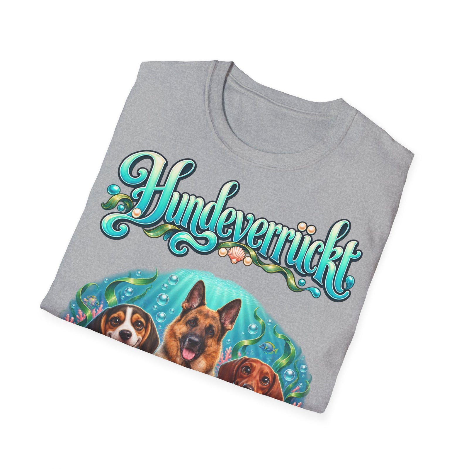 Personalisiertes T-Shirt mit Hunden – Hundeverrückt Unterwasserwelt – Foto 9