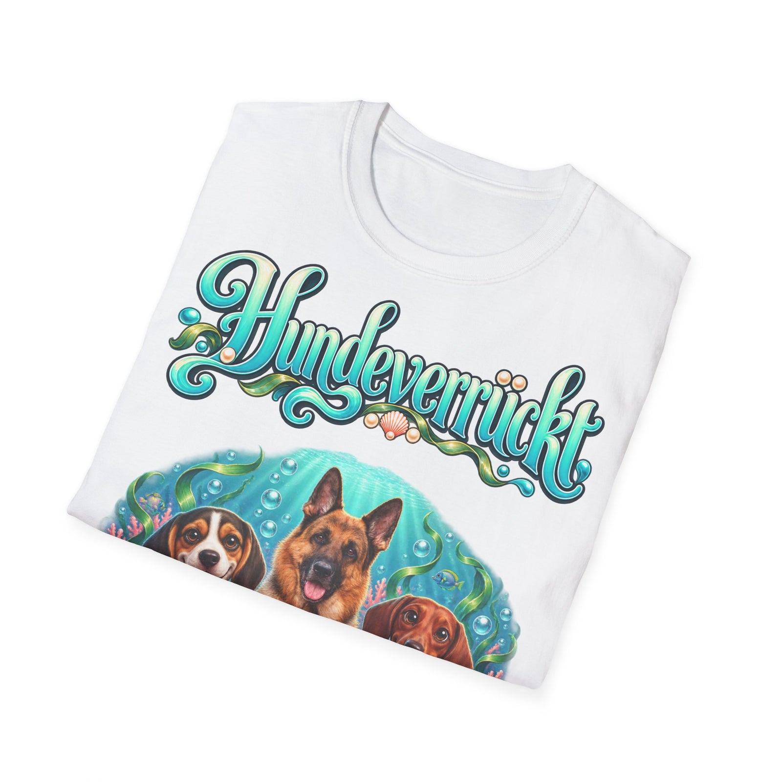 Personalisiertes T-Shirt mit Hunden – Hundeverrückt Unterwasserwelt – Foto 12