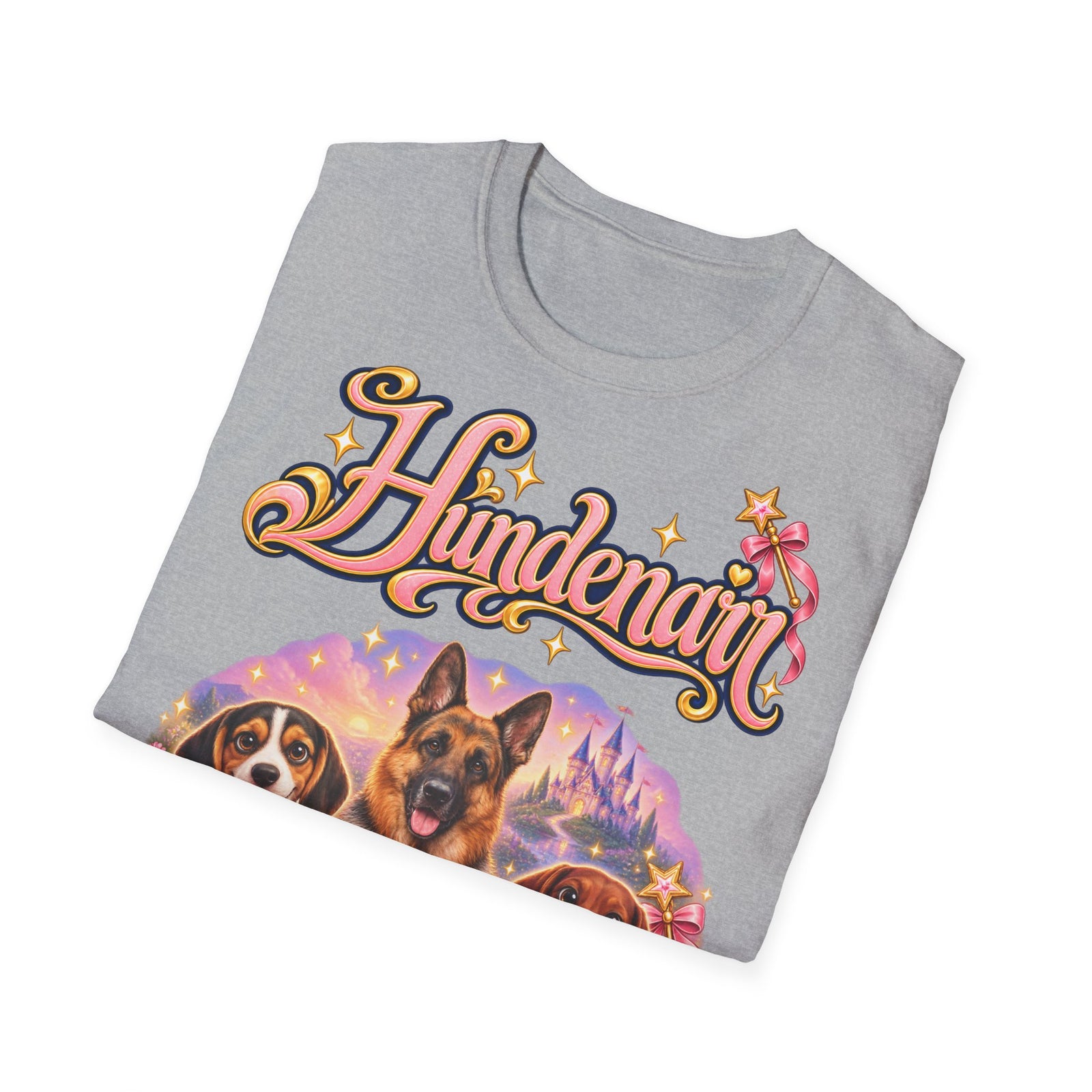 Personalisiertes T-Shirt mit Hunden – Hundenarr Märchenschloss – Foto 9