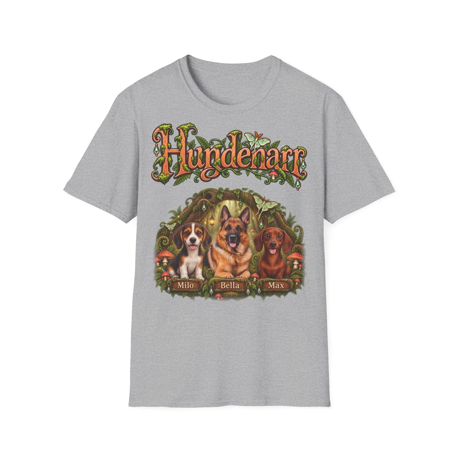 Personalisiertes T-Shirt mit Hunden – Hundenarr im Zauberwald – Foto 7