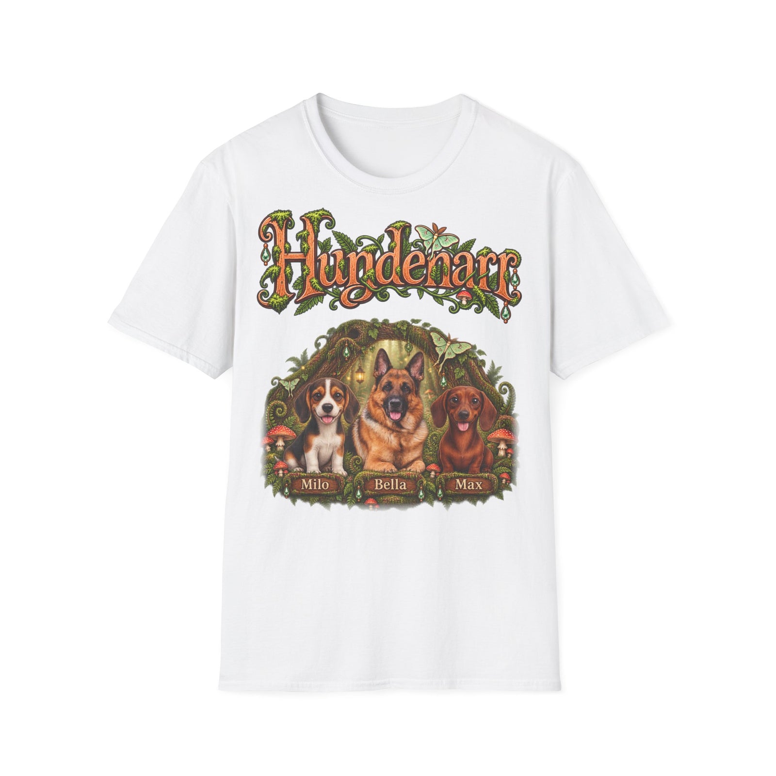 Personalisiertes T-Shirt mit Hunden – Hundenarr im Zauberwald – Foto 10