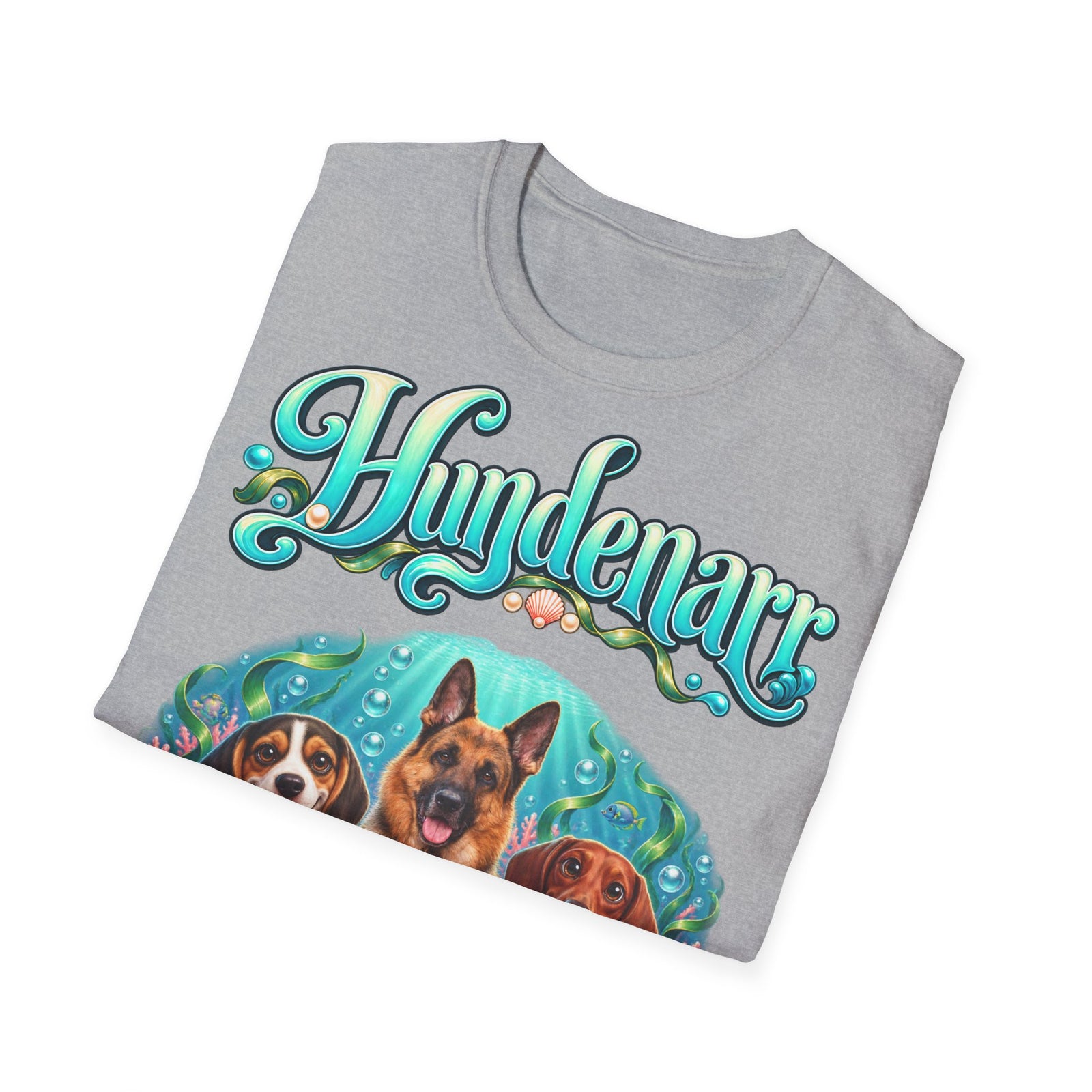 Personalisiertes T-Shirt mit Hunden – Hundenarr Unterwasserwelt – Foto 9