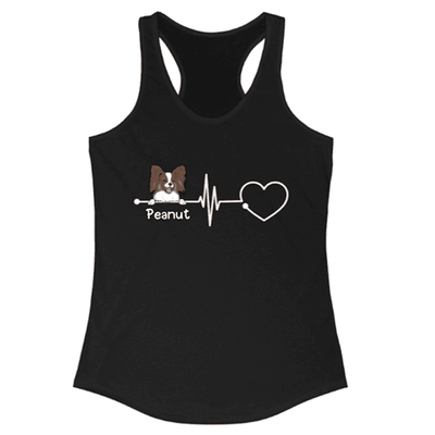 Personalized Heartbeat Tank Top - Dog or Cat Custom Tank Top