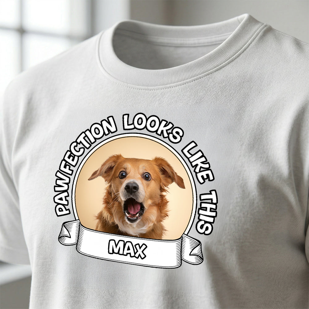 Personalized Pawfection Looks Like This T-shirt
