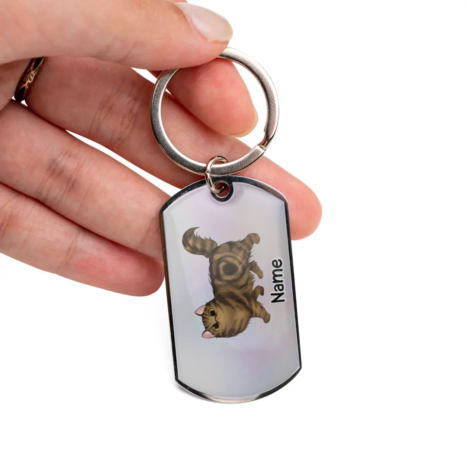 Walking Cat Keychain - Cat Mom/Dad - Personalized Gift