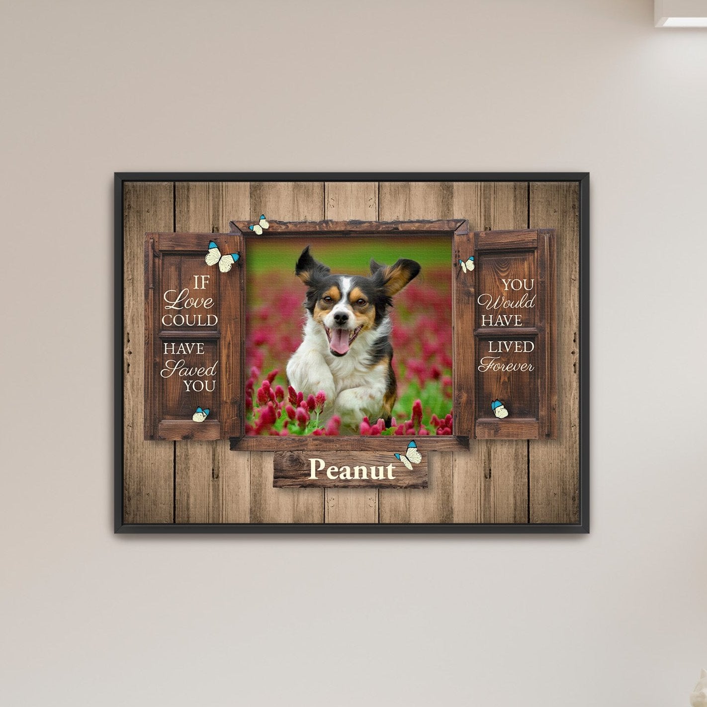 Photo Memorial Canvas - Upload Photo - LoveOnPrints Memorial Canvas - Dog/Cat/Person Personalized Memorial Canvas Decor