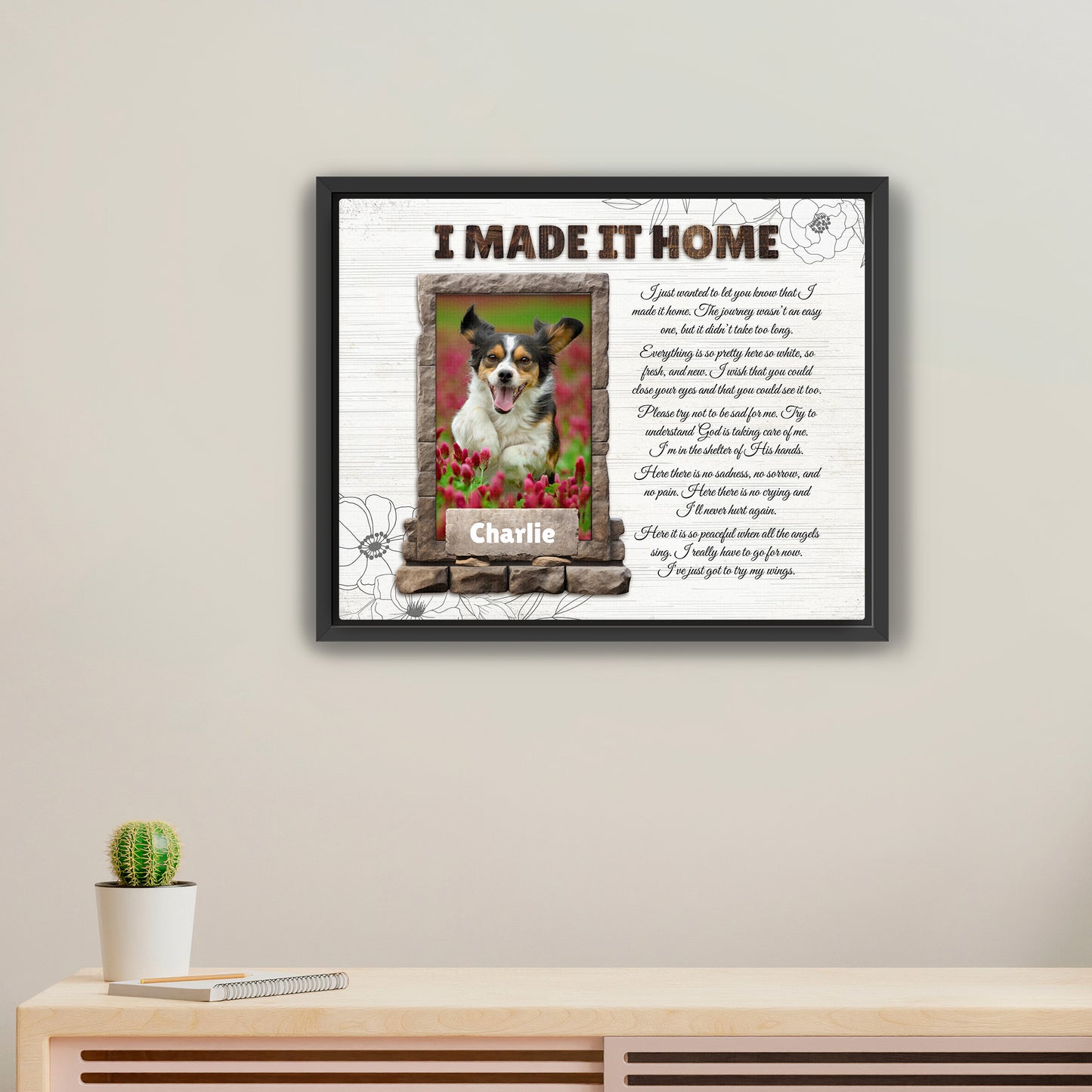 Pet Memorial Canvas - Upload Photo - LoveOnPrints Memorial Canvas - Dog/Cat/Person Personalized Memorial Canvas Decor