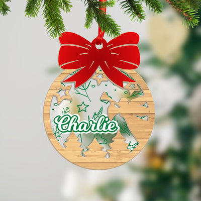 Personalized Name Ornament - Acrylic and Wood Ornament - Personalized Christmas Ornament with Name