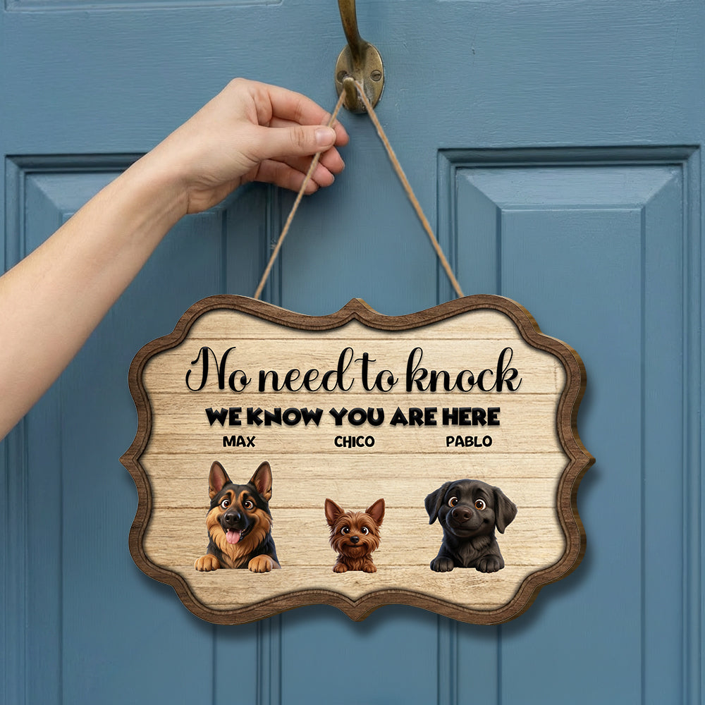 Personalized No Need To Knock Wood Sign