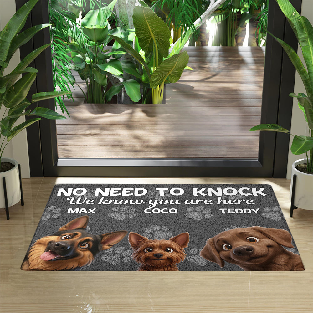 Personalized No Need To Knock Doormat