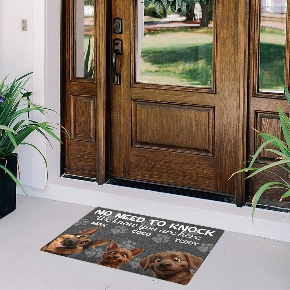 Personalized No Need To Knock Doormat