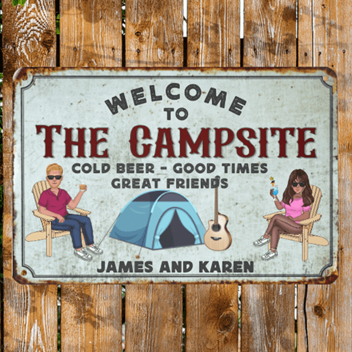 Personalized Metal Sign - Backyard Decoration