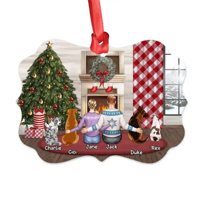 Family Christmas Ornament - Fur Family Ornament - People and Pets