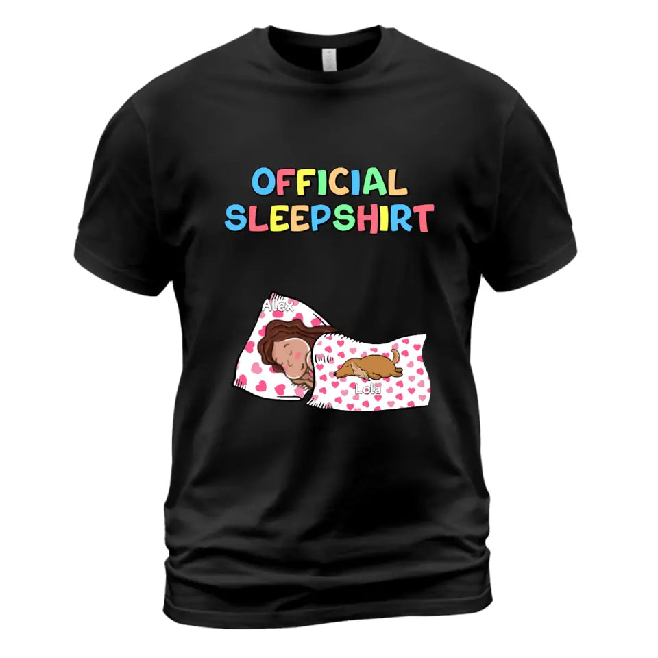 Official Sleepshirt - T-Shirt Up To 8 Pets - Bedtime T-Shirt